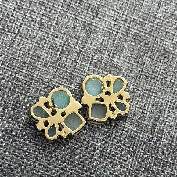 Kate Spade Green Gemstone Cluster Earrings - Picture 6 of 9